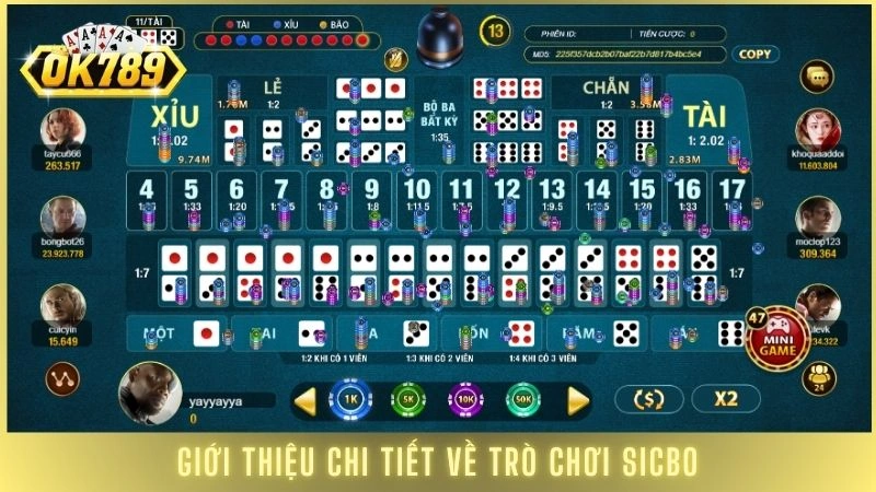 Sicbo OK789 - Hướng dẫn chơi Sicbo cho người mới bắt đầu 1 Giới thiệu chi tiết về trò chơi Sicbo