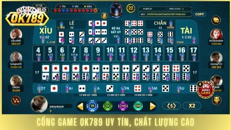 Sicbo OK789 - Hướng dẫn chơi Sicbo cho người mới bắt đầu 3 Cổng game OK789 uy tín, chất lượng cao